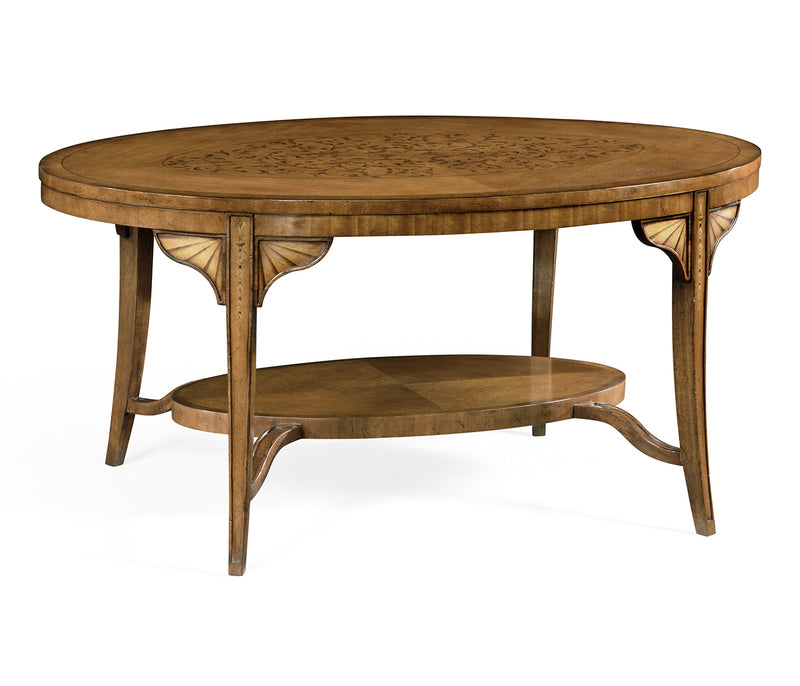 Versailles Collection - Marquetry Inlaid Satinwood Coffee Table