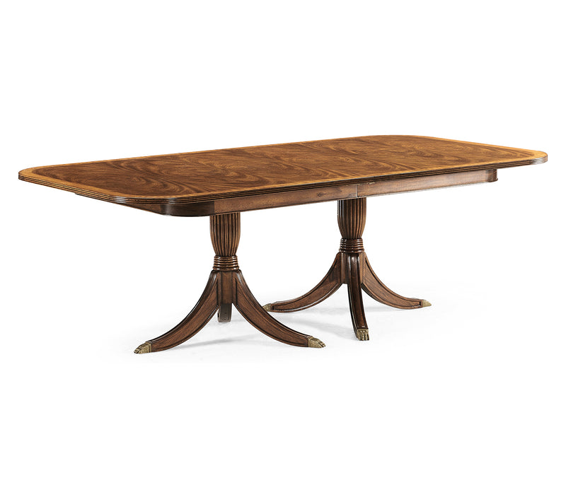 Windsor Collection - Windsor Two-Leaf Walnut Extending Dining Table