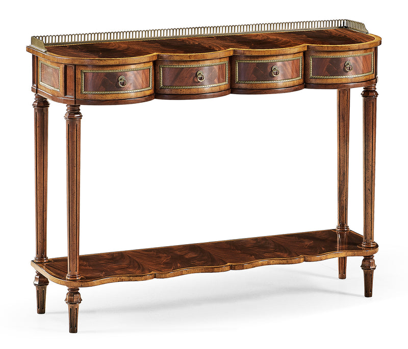 Buckingham Collection - Mahogany Scalloped Console