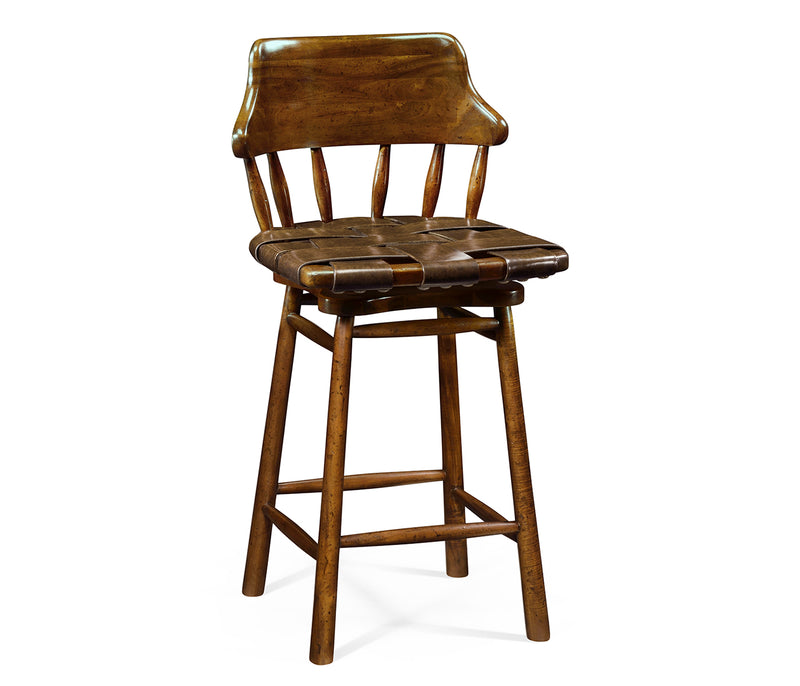 Country Farmhouse Collection - Country Style Leather Counter Stools