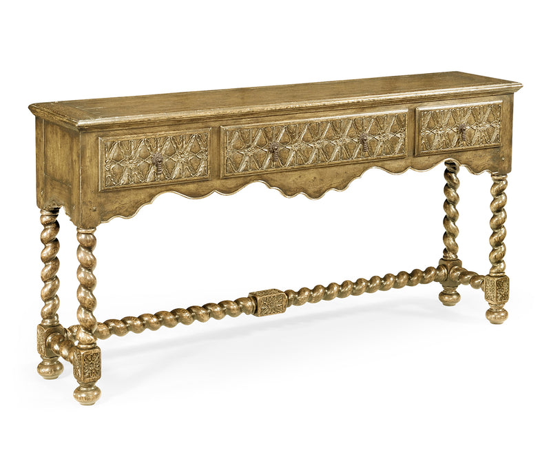 Sherwood Oak Collection - Large Natural Oak Console