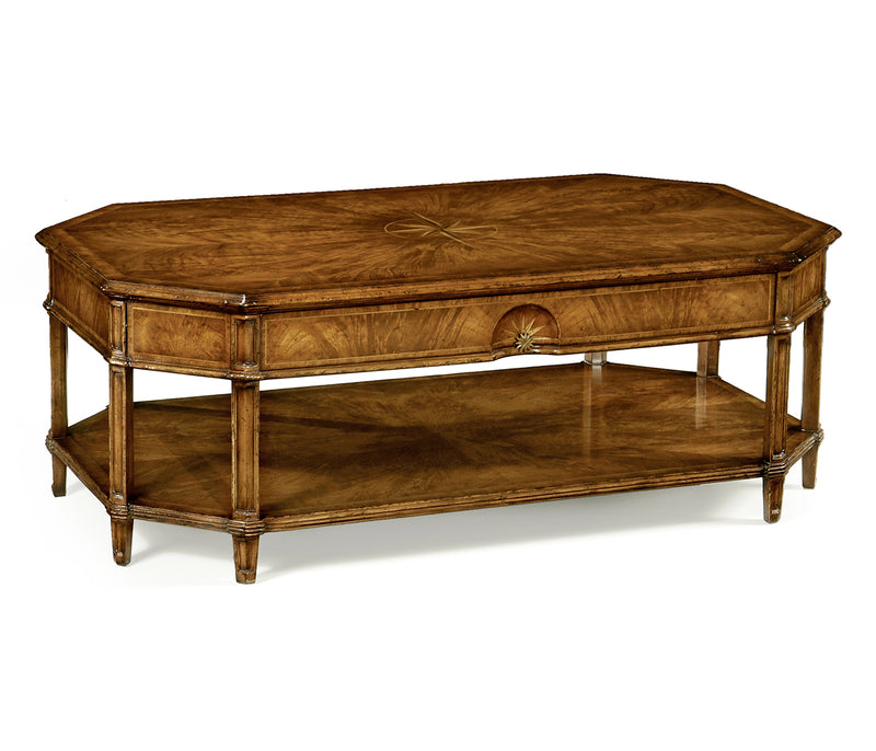 Windsor Collection - Starburst walnut coffee table (Large)