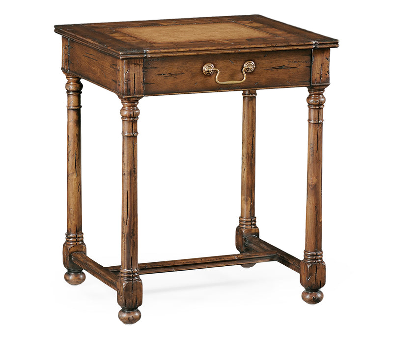 JC Edited - Huntingdon Collection - Country Walnut & Oyster Side Table