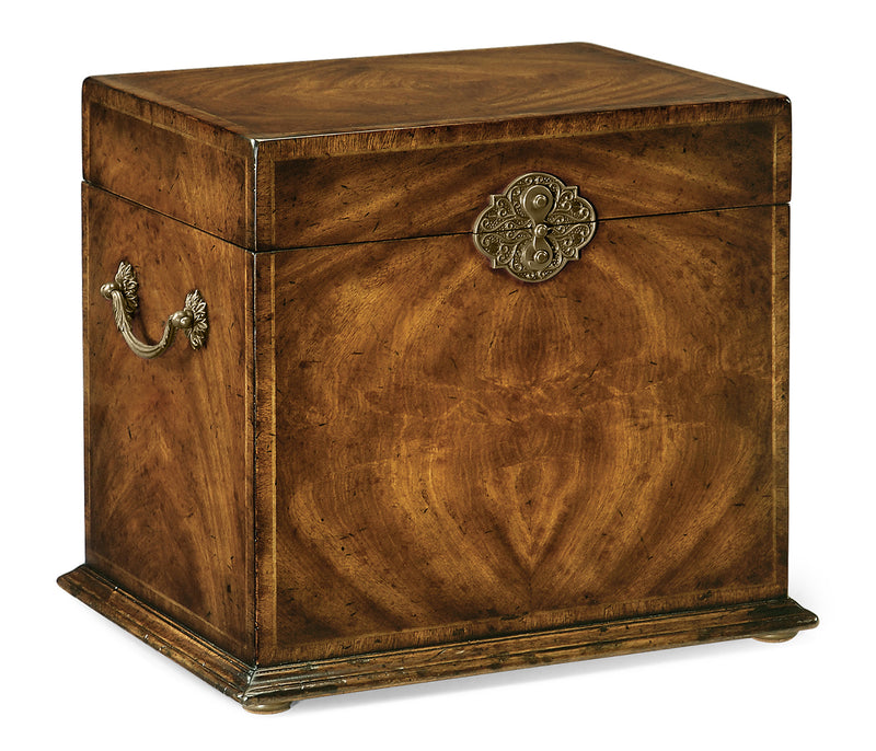 Windsor Collection - Tall Square Crotch Walnut Jewellery Box