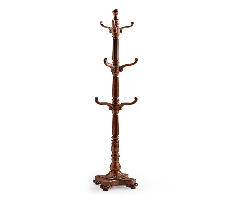 Buckingham Collection - Victorian Style Mahogany Hat & Coat Rack