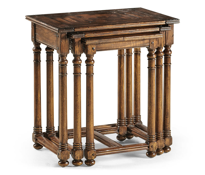 JC Edited - Huntingdon Collection - Nest of Three Country Oyster Tables