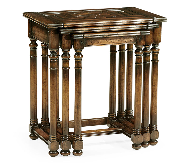 JC Edited - Casually Country Collection - Nest of Three Golden Ale Tables