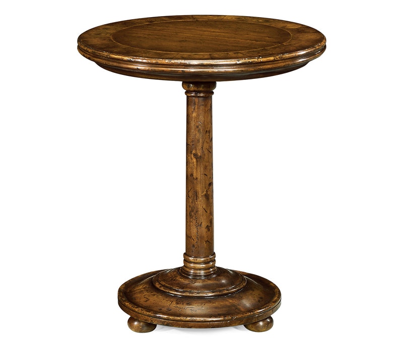 JC Edited - Huntingdon Collection - Large Walnut Oyster Round Lamp Table