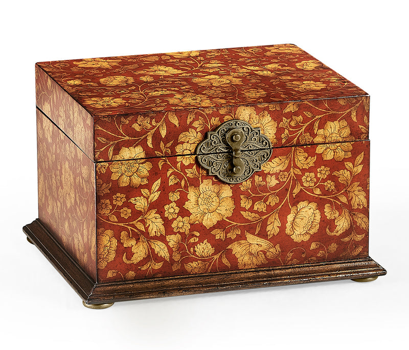 Hampton Collection - Red Chinoiserie Jewellery Box