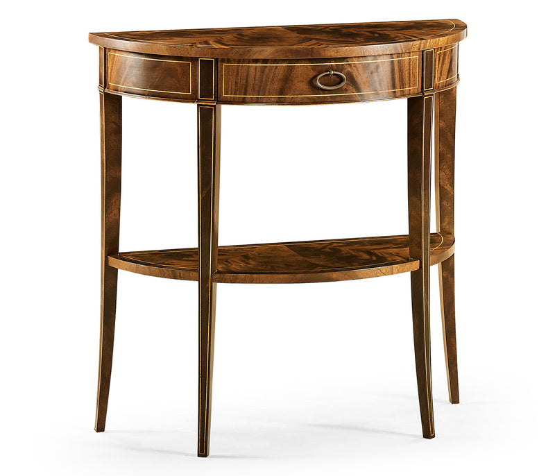 Clean & Classic Collection - Boxwood stringing demilune console