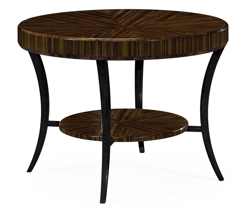 JC Modern - Ebony Collection - Art Deco Macassar Ebony High Lustre Centre Table