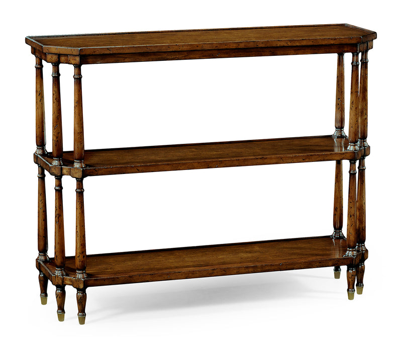 Windsor Collection - Antique walnut console on baluster legs