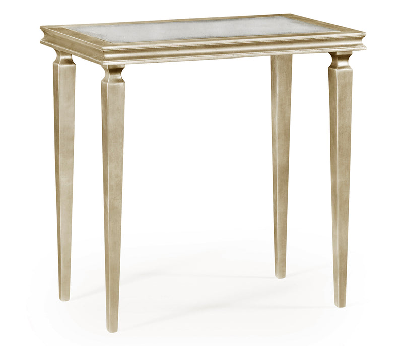 JC Modern - Luxe Collection - Italian Silver Rectangular Side Table