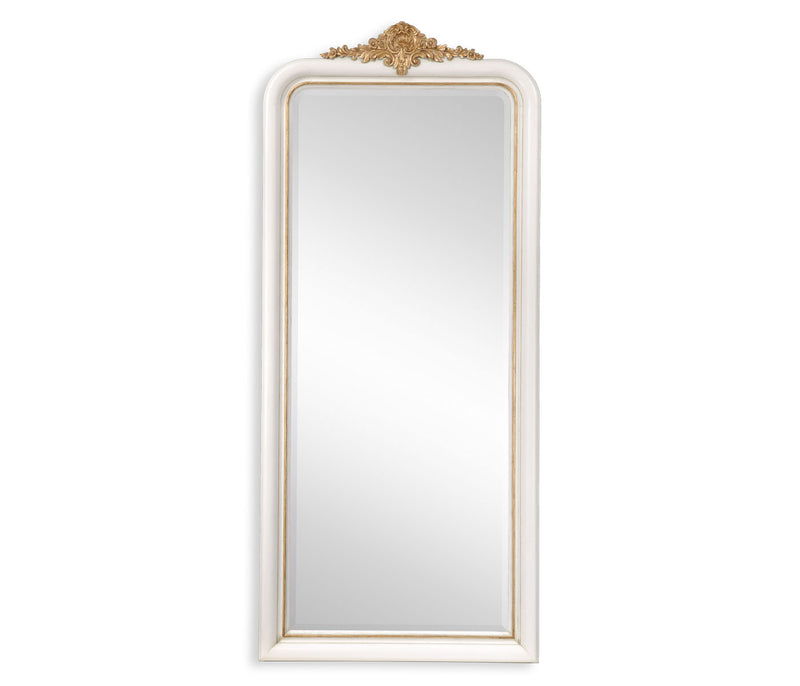 Country Farmhouse Collection - White & gilded mirror (Full length)