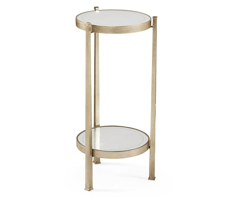 JC Modern - Luxe Collection - Églomisé & Silver Iron Wine Table