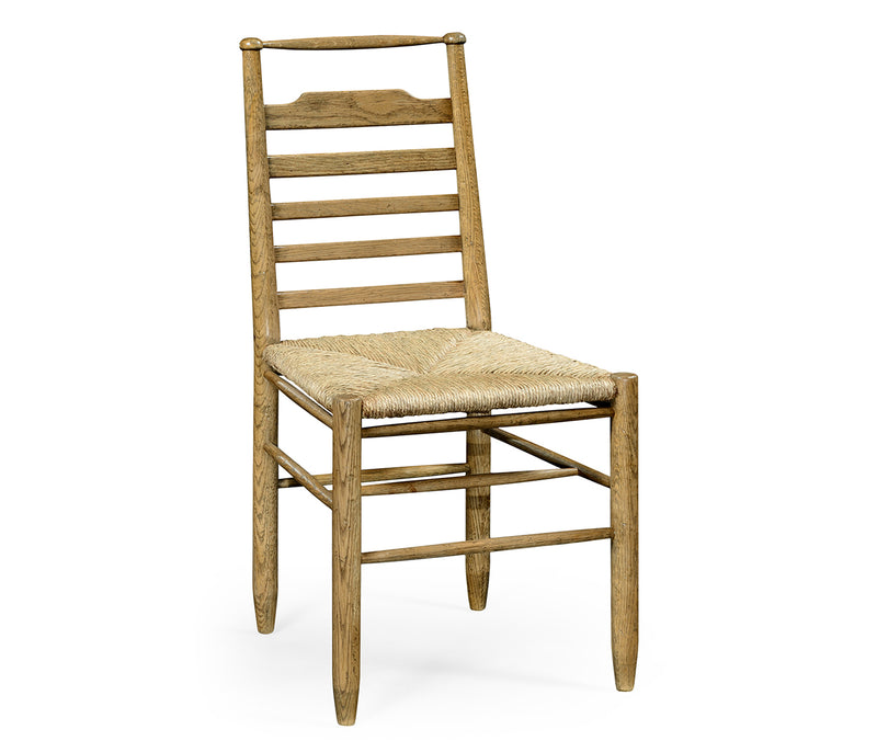 Sherwood Oak Collection - Natural Oak Ladder Back Country Side Chair