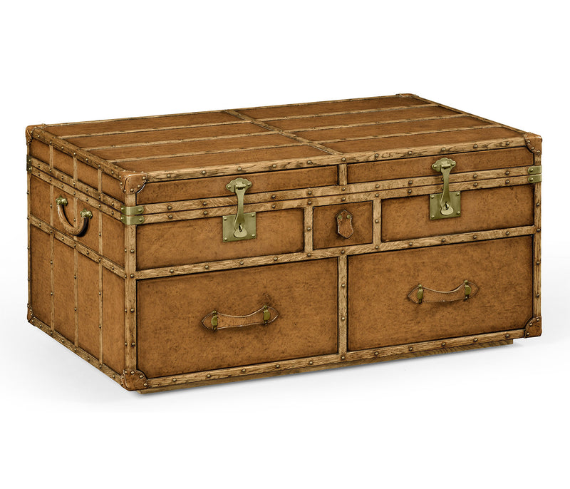 JC Edited - Voyager Collection - Travel Trunk Style Coffee Games Table