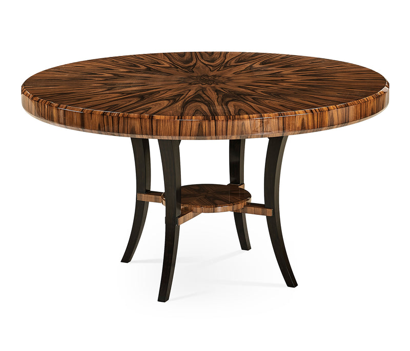 JC Modern - Santos Collection - 54" Art Deco High Lustre Round Dining Table