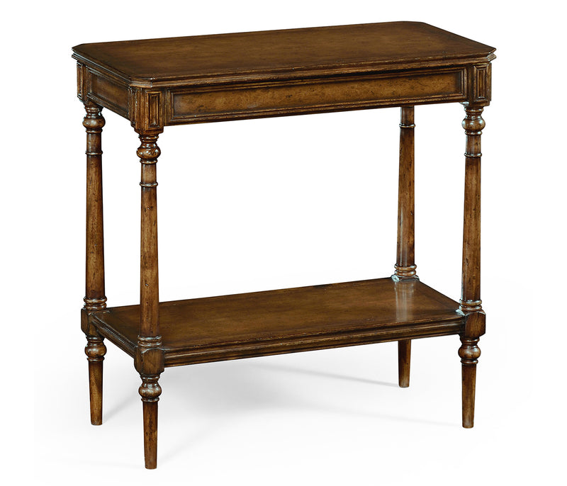 Country Farmhouse Collection - Country Living Style Walnut Side Table