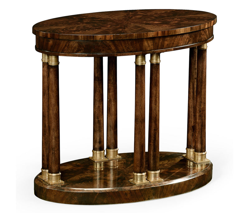 Knightsbridge Collection - Mahogany Biedermeier style oval side table