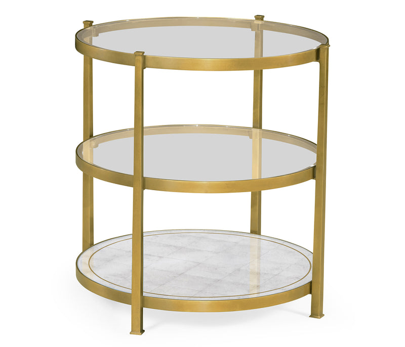 JC Modern - Luxe Collection - Gilded Three Tier Table