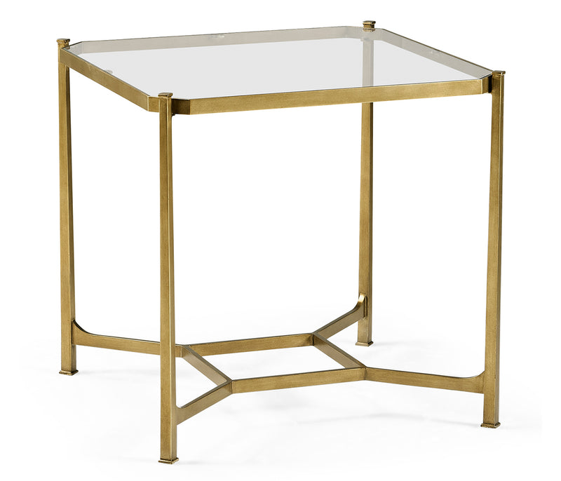 JC Modern - Luxe Collection - Gilded Square Side Table