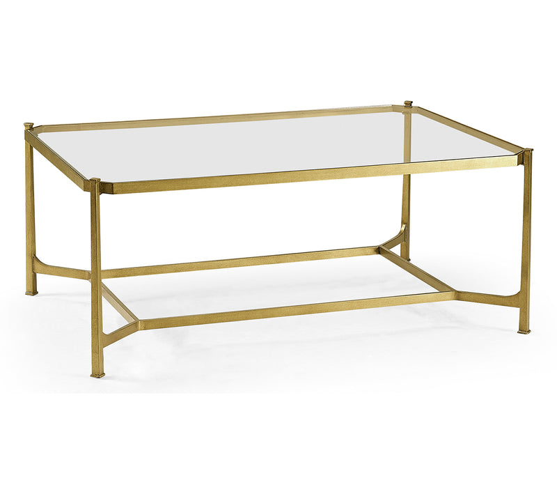 JC Modern - Luxe Collection - Gilded Rectangular Coffee Table