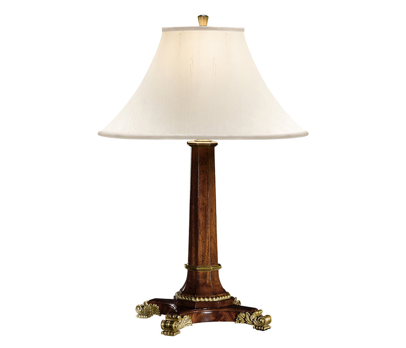 Buckingham Collection - Empire Style Mahogany Table Lamp