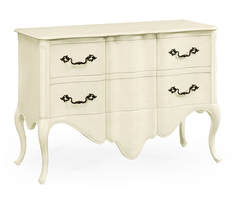 Country Farmhouse Collection - Linen painted French provincial chest of drawers