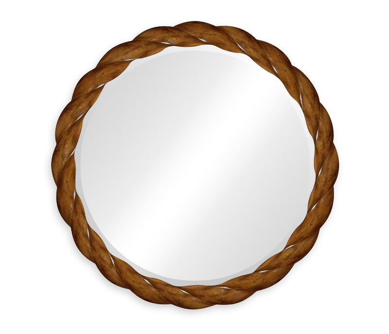 JC Modern - Twist Collection - 35" Walnut Twisted Mirror