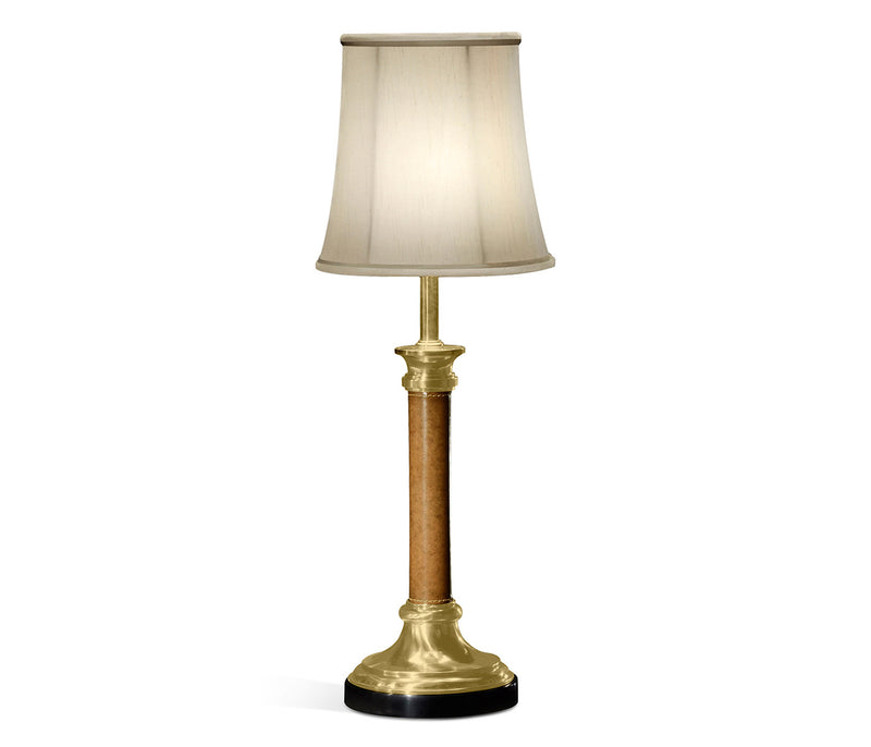 Buckingham Collection - Brass & Leather Table Lamp