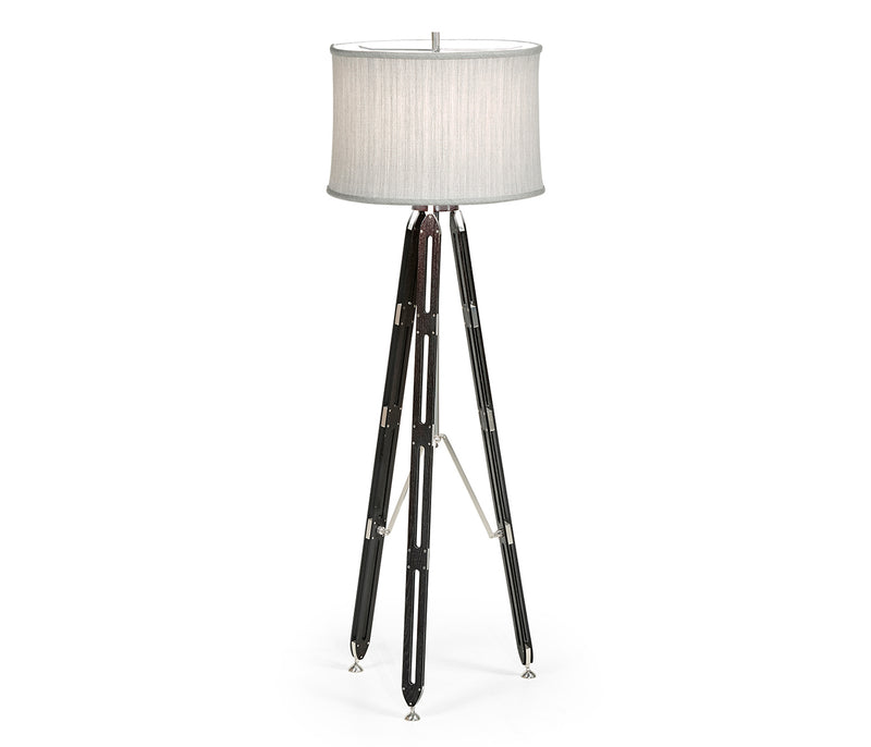 JC Edited - Architects House Collection - 64" Black Mocha Oak Architectural Floor Lamp