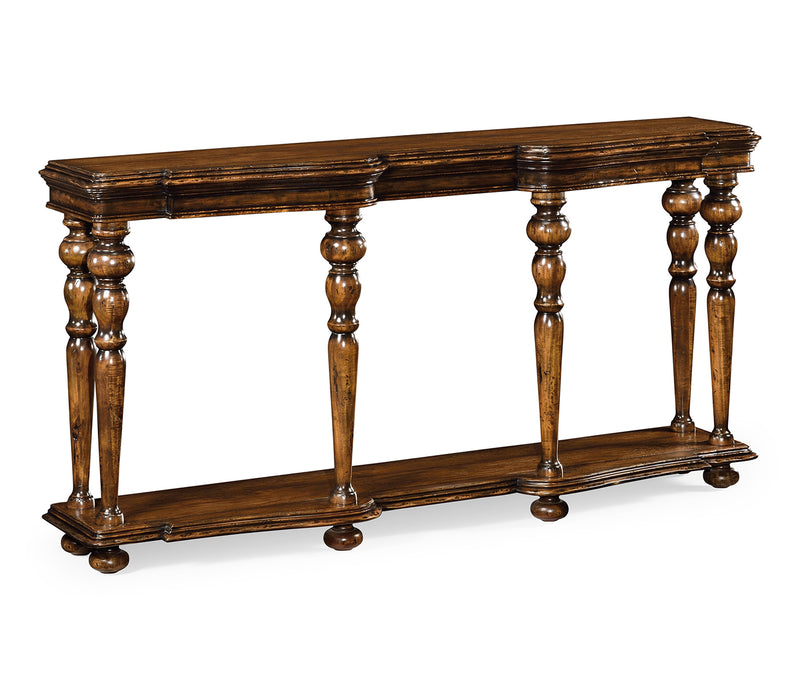 JC Edited - Artisan Collection - Rectangular Rustic Walnut Console