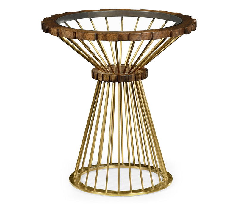 JC Modern - Camden Collection - Camden Round Brass Side Table