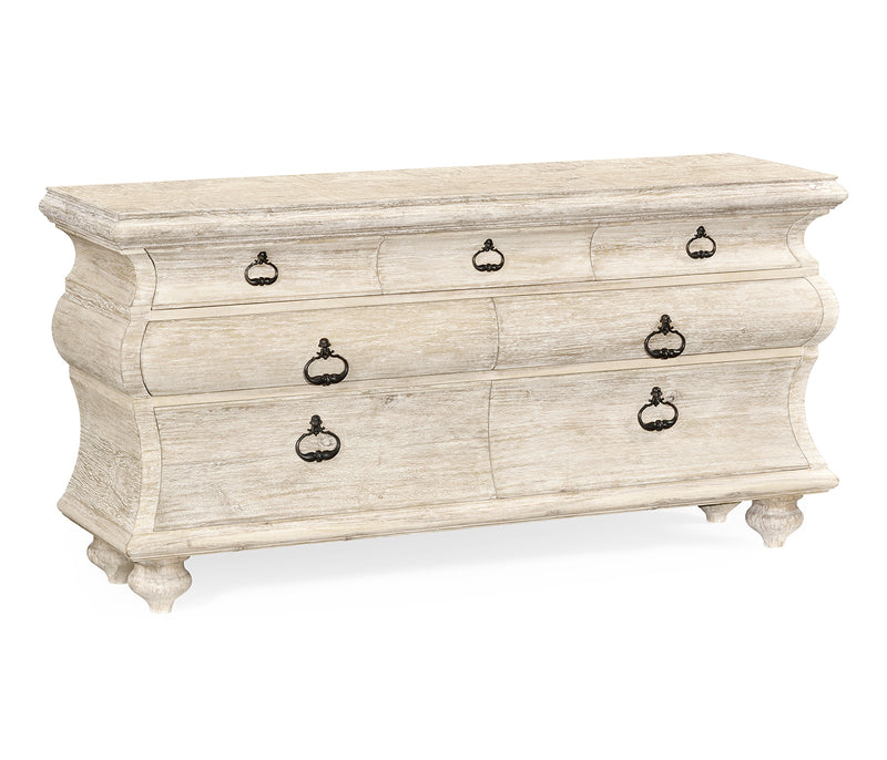 JC Edited - Artisan Collection - Large Rectangular Limed Acacia Chest of Drawers