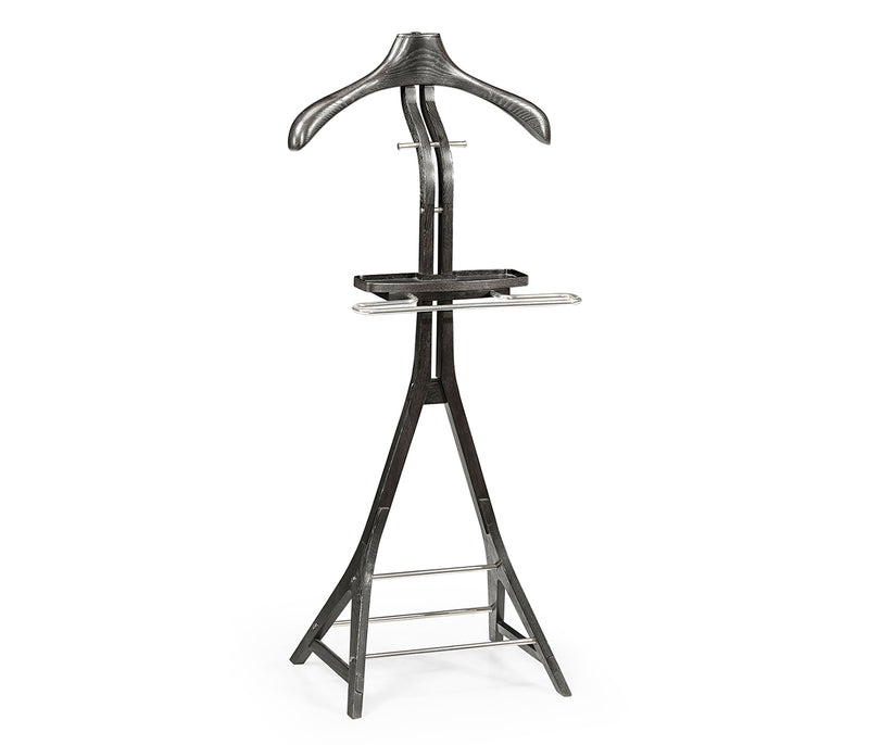 JC Edited - Architects House Collection - Black Mocha Oak Valet Stand