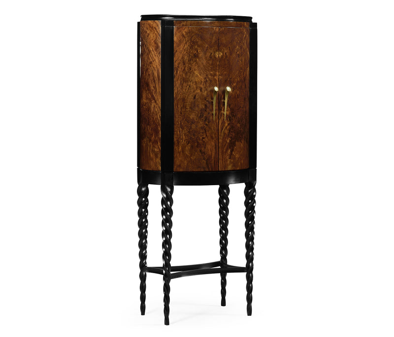 JC Modern - Twist Collection - Black Barleytwist Drinks Cabinet