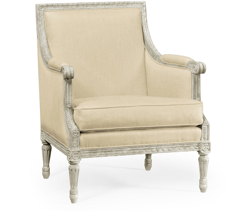 Country Farmhouse Collection - Natural Greige Occasional Chair