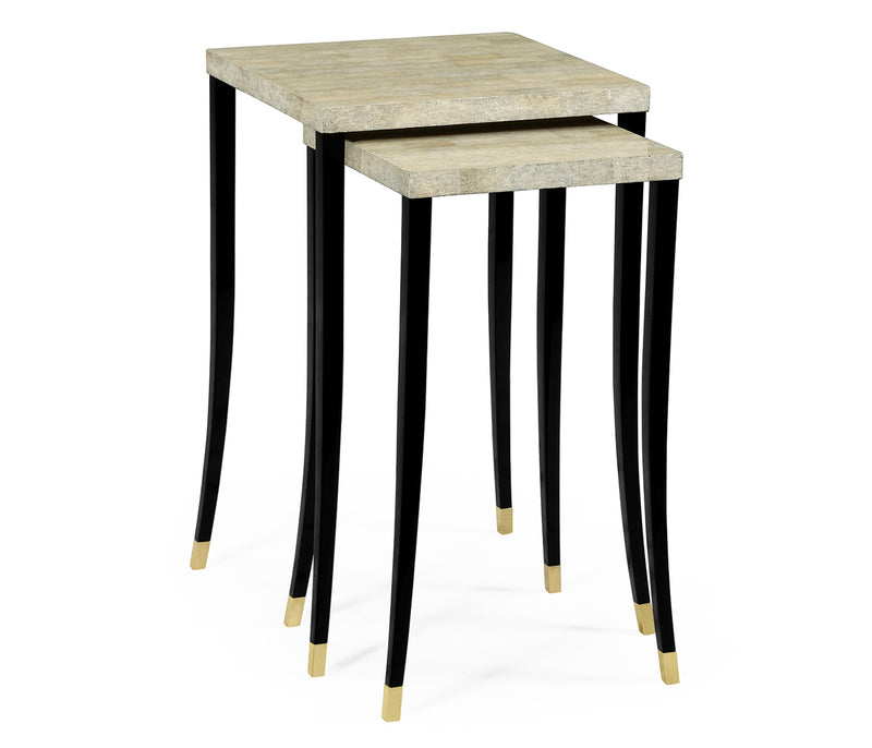 JC Modern - Indochine Collection - Bone Eggshell Nesting Tables