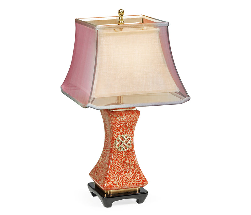 JC Modern - Indochine Collection - Urban Zen Scarlet Eggshell Table Lamp