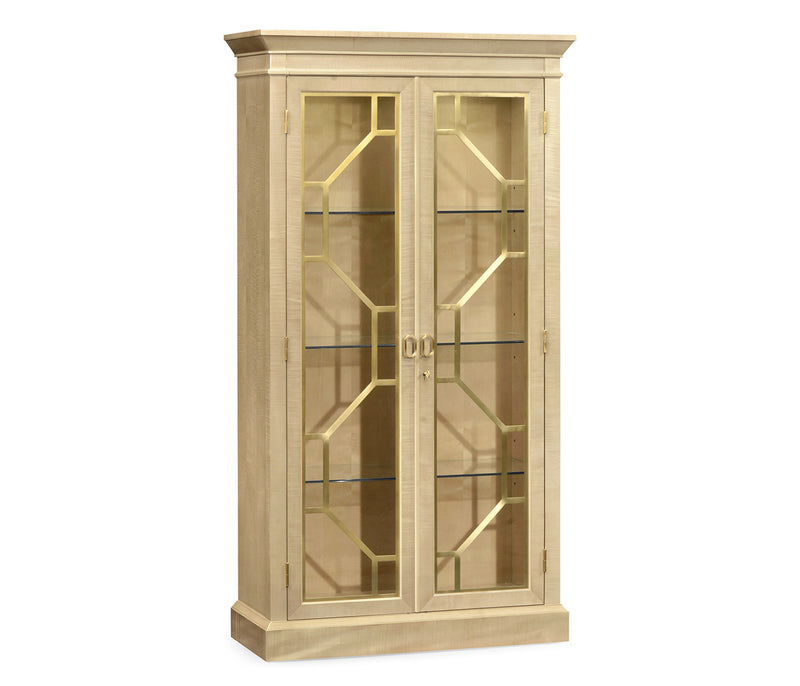 JC Modern - Opera Collection - Two-Door Champagne Display Cabinet