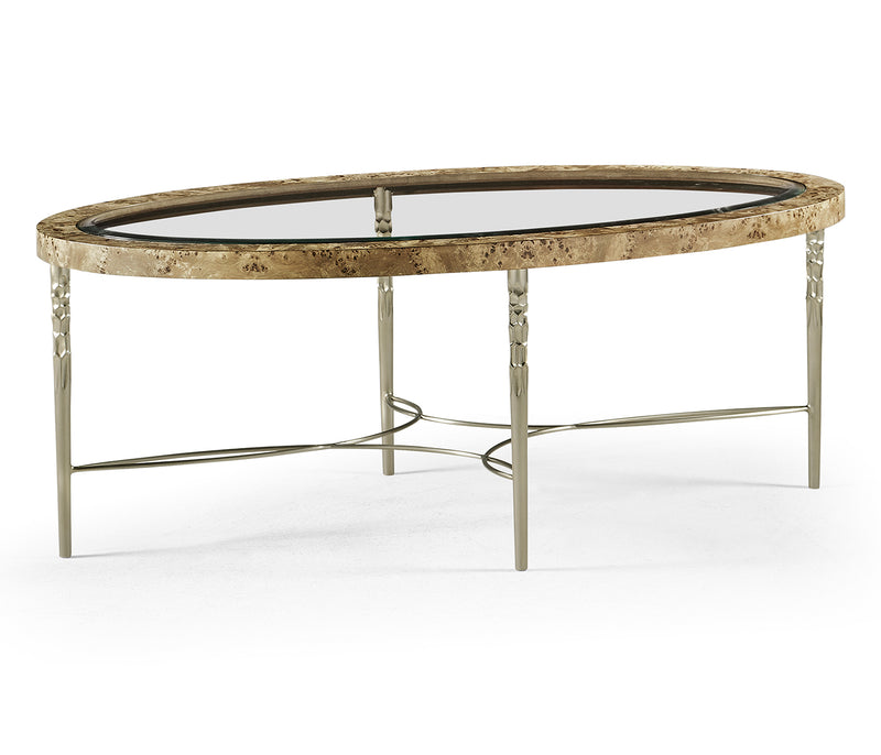 Reimagined Collection - Fulgurite Golden Amber Cocktail Table