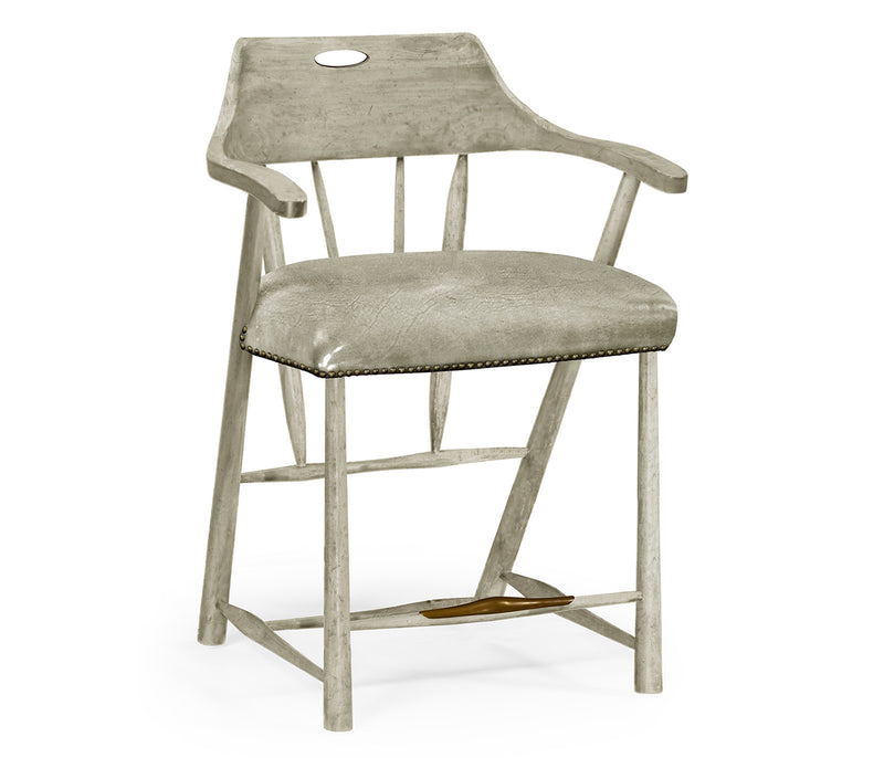 JC Edited - Casually Country Collection - Smokers Style Rustic Grey Counter Stool