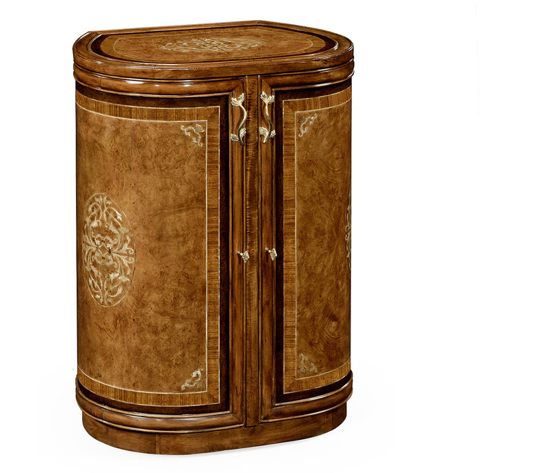 Duchess Collection - Burl & mother of pearl inlaid metamorphic dressing table