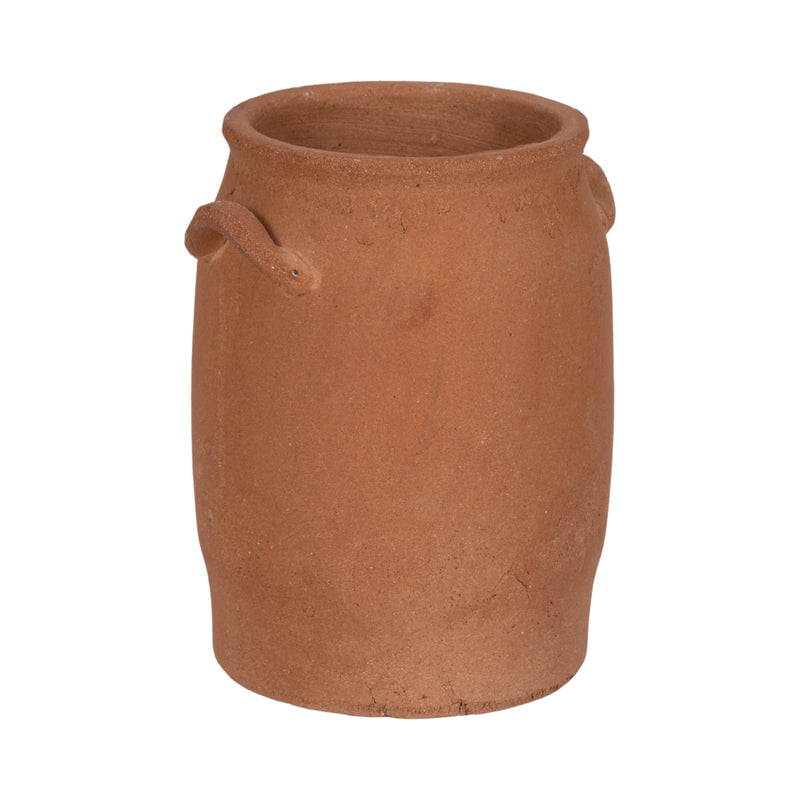 8" Traditional Handle Vase, Terracotta