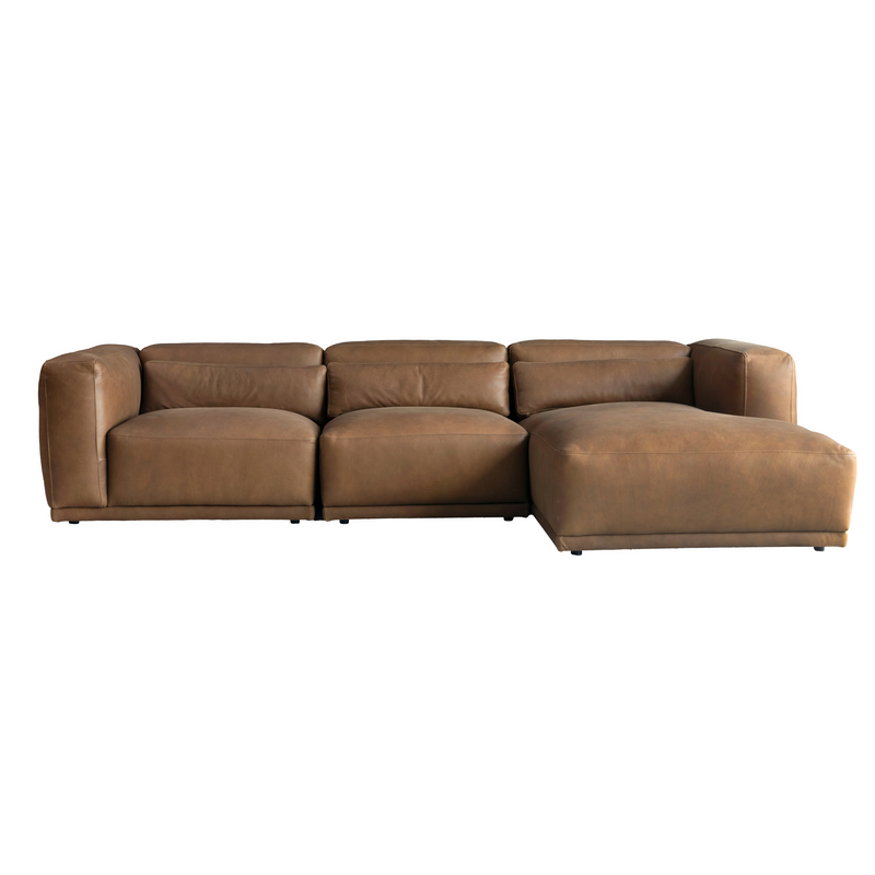 Sleek Serenity Caramel Sectional W304