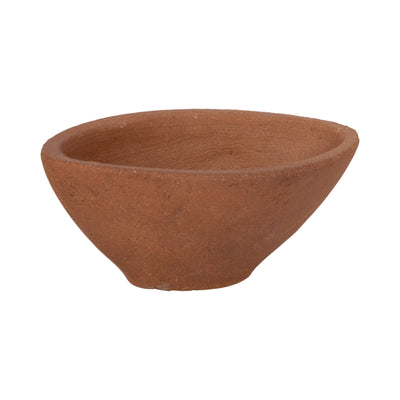 10" Tapered Terracotta Bowl, Natural