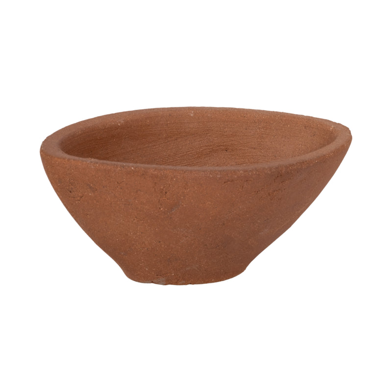 10" Tapered Terracotta Bowl, Natural