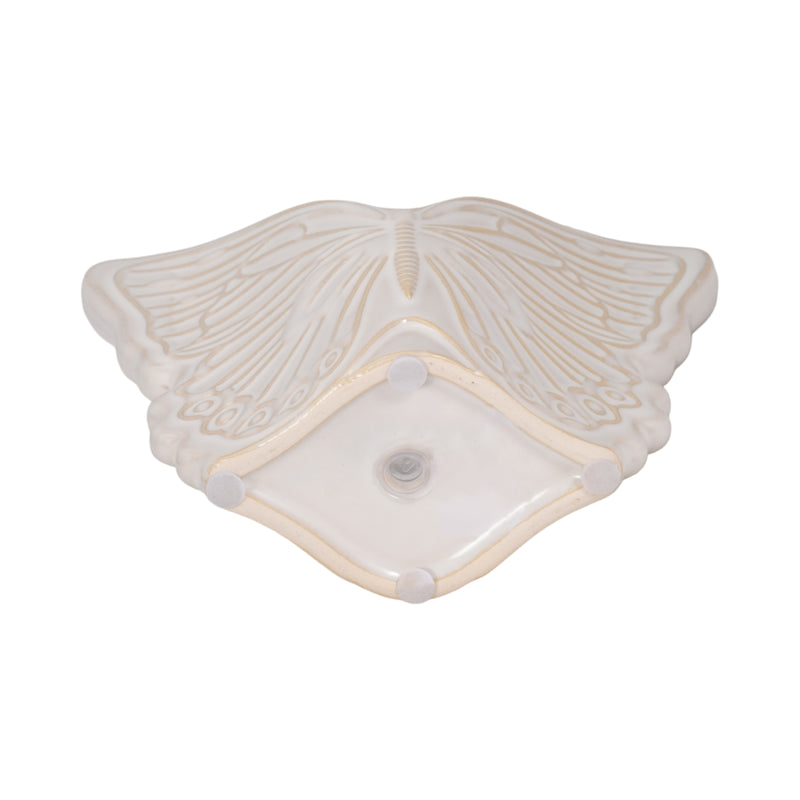 7" Butterfly Planter, Ivory