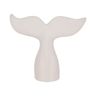 10" Textured Whale Tail, White